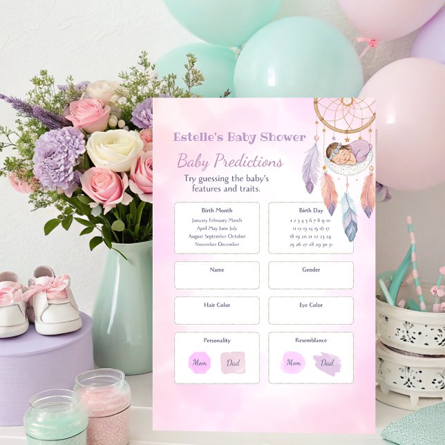 Póster Predicciones de Baby Shower de Dreamcatcher de col (Subido por el creador)