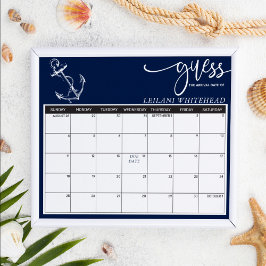 Póster Predicciones de la Marina de Ancla Náutica de Baby