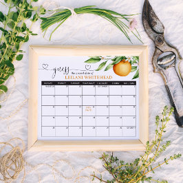 Póster Predicciones de los Naranjas cortiales de Baby Sho