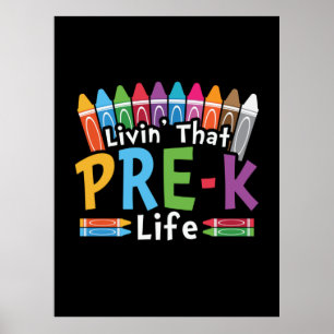 Póster Preescolar viviendo esa vida preescolar