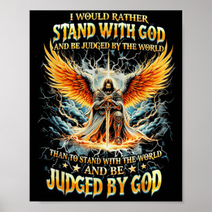 Póster Preferiría estar con Dios y ser juzgado por