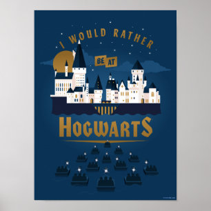Póster Preferiría Estar En HOGWARTS™ Abstract Bote Ride