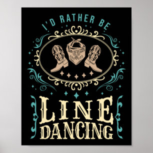 Póster Prefiero ser bailarina de línea divertida