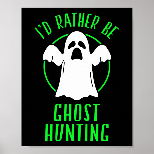 Póster Prefiero ser caza fantasma Paranormal (Frente)