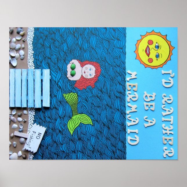 Póster Prefiero ser sirena (Frente)