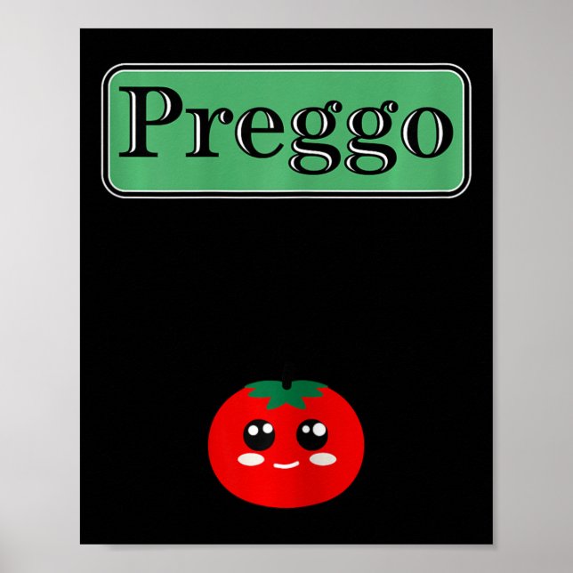 Póster Preggo Sauce Funny Maternity Halloween Vestido Tom (Frente)