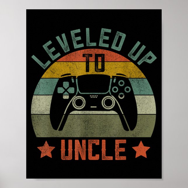 Póster Pregnancy Announcement Gamer Apparel, Funny New Un (Frente)