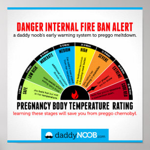 Póster Pregnancy Body Temperature Rating
