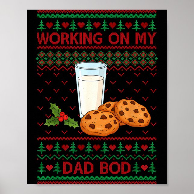 Póster Pregnancy New Mom Baby Pregnant Christmas Matching (Frente)