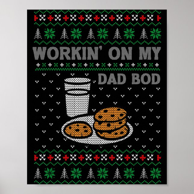 Póster Pregnancy New Mom Baby Pregnant Christmas Matching (Frente)