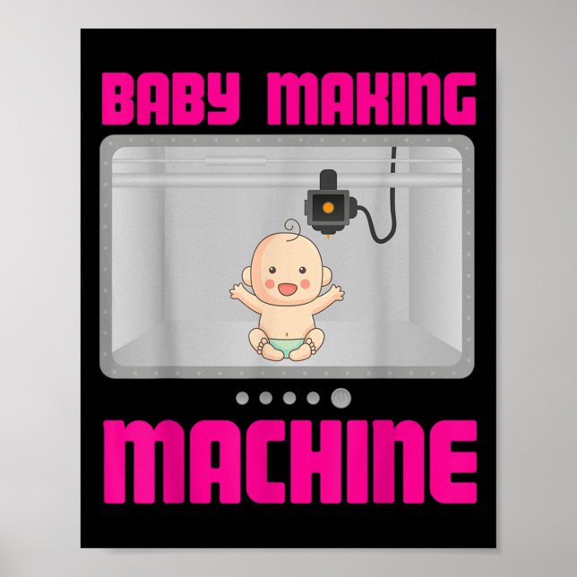 Póster Pregnancy Reveal &amp; Announcement Baby Making Ma (Frente)