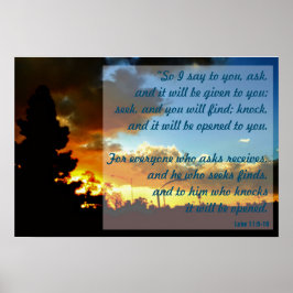 Póster Pregunta, Seek, Knock 19" x 13", Poster