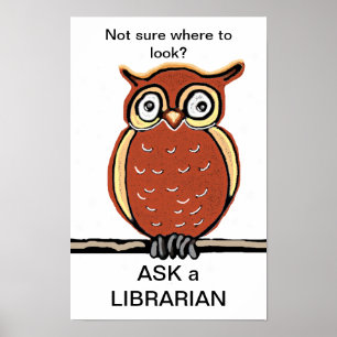 Póster Pregúntale a un bibliotecario