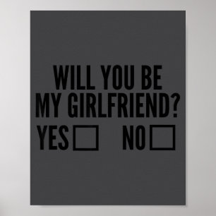 Póster Pregúntale ¿Serás Mi Novia Día de San Valentín 