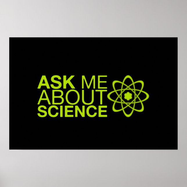 Póster Pregúntame sobre ciencia (Frente)