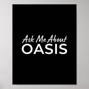 Póster Pregúntame sobre Oasis Vacaciones 2025 California 