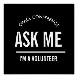 Póster Pregúntame soy un voluntario 