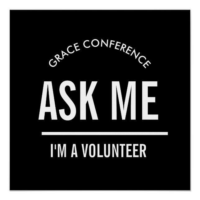 Póster Pregúntame soy un voluntario  (Anverso)