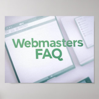 Póster Preguntas frecuentes de WebMasters