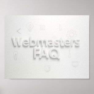 Póster Preguntas frecuentes de Webmasters