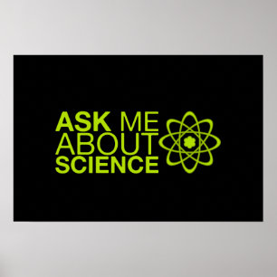 Póster Pregúnteme acerca de ciencia
