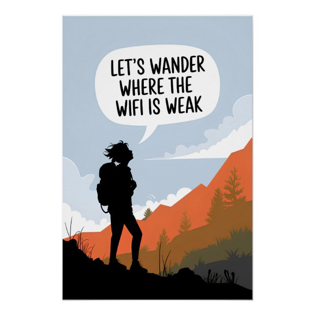 Póster Preguntémonos dónde está débil la wifi (Anverso)