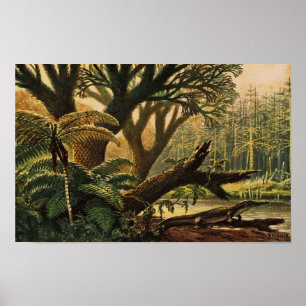 Póster Prehistoric Forest