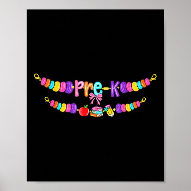 Póster Prek De Vuelta A La Escuela Chicas De Pulsera (Frente)