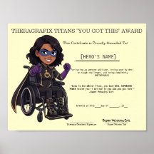 Premio de Motivación de Superhéroe de Terapia Pedi