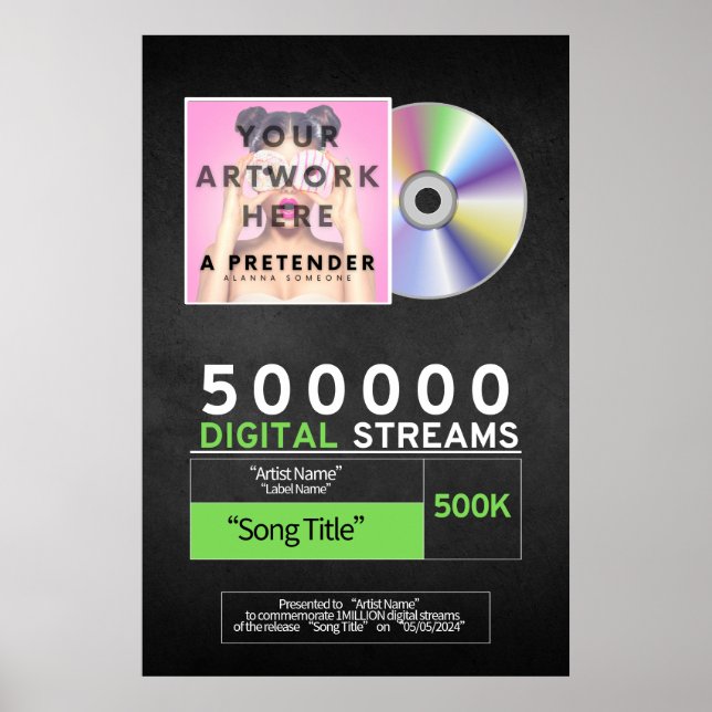 Póster Premio de música a Poster de streaming (Frente)