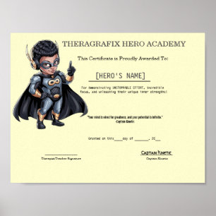 Póster Premio de Terapia Pediátrica Fuerza y Determinació
