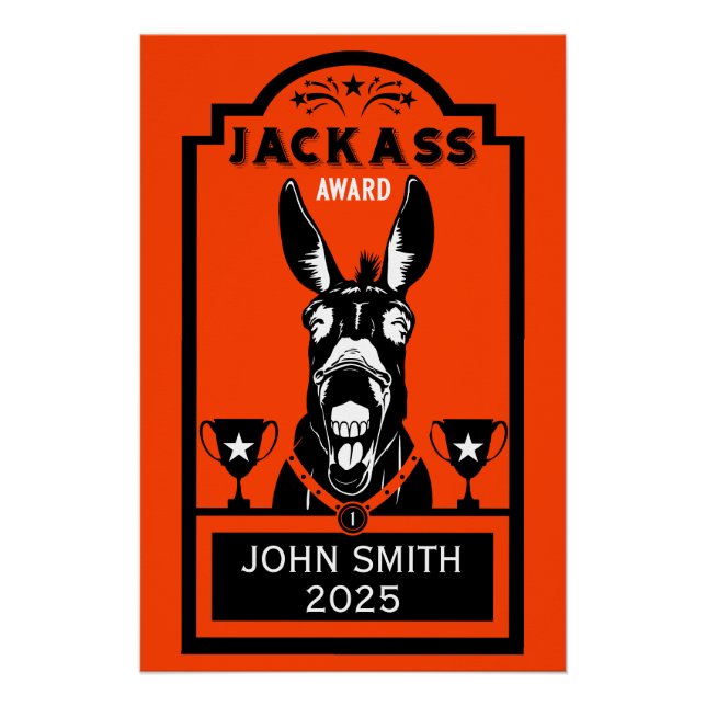Póster Premio Jackass (Anverso)