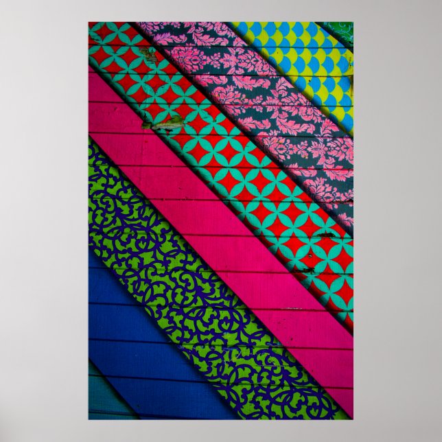 Póster Prendas rojas y verdes (Frente)