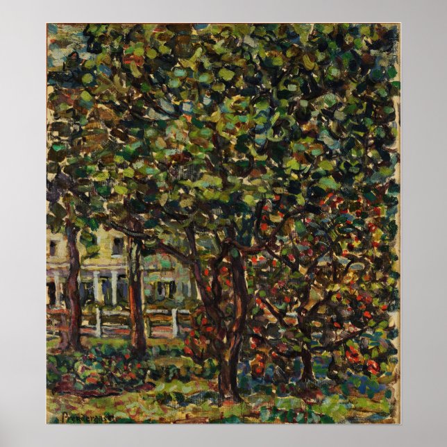 Póster Prendergast - Árboles (Frente)