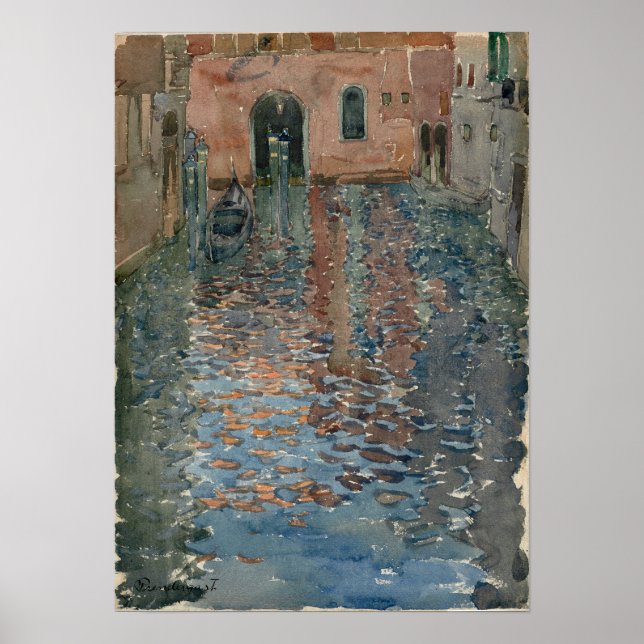 Póster Prendergast - Canales venecianos (Frente)