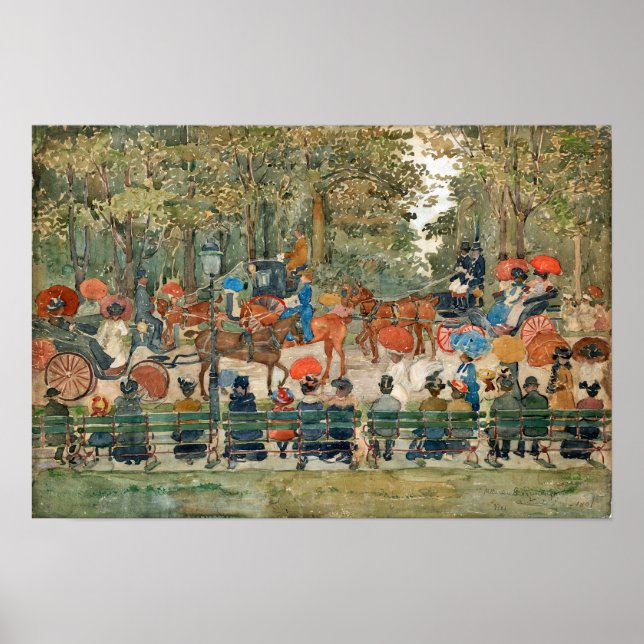 Póster Prendergast - Central Park (Frente)