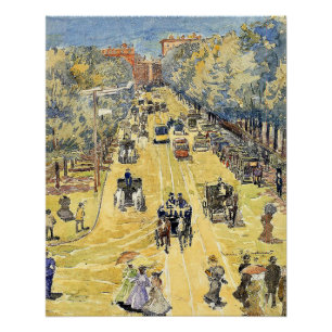 Póster Prendergast - Charles Street, Boston,