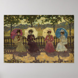 Póster Prendergast - En el Parque de París