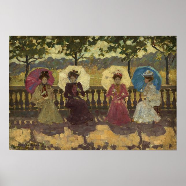 Póster Prendergast - En el Parque de París (Frente)