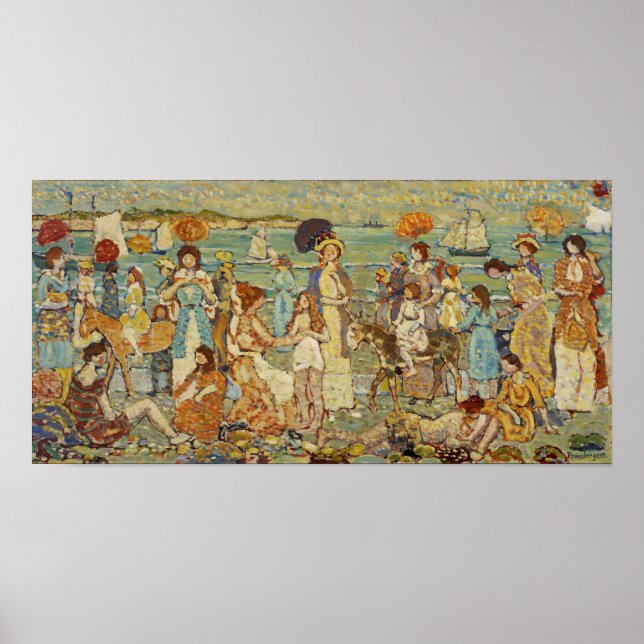 Póster Prendergast - Escena de Playa (Frente)