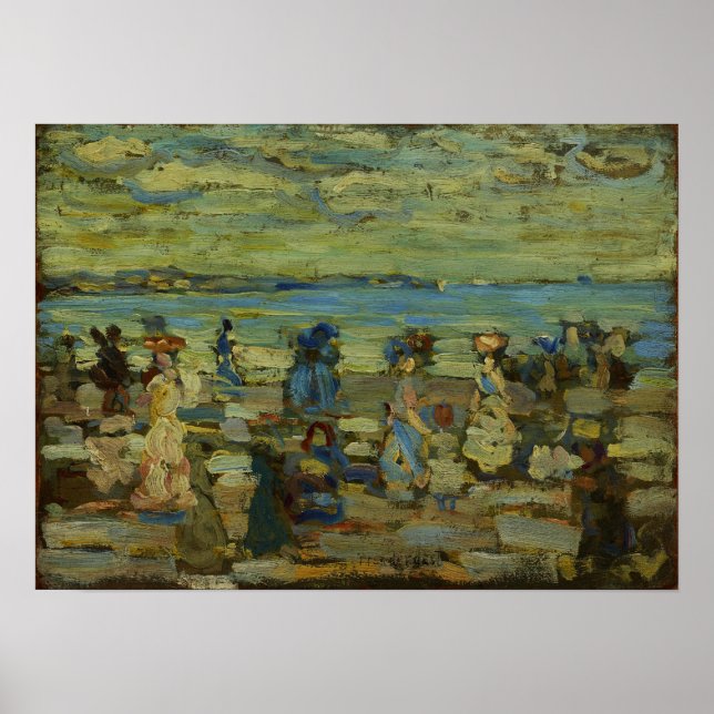 Póster Prendergast - Escena de playa (Frente)