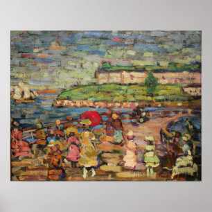 Póster Prendergast - Figuras en un puente