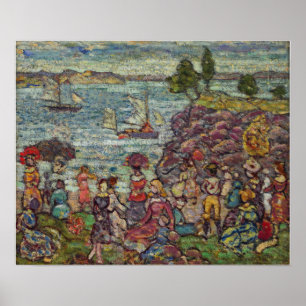 Póster Prendergast - La carrera de barcos