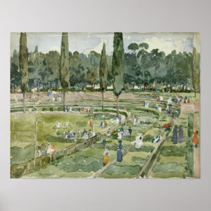 Póster Prendergast - La pista de carreras 1898
