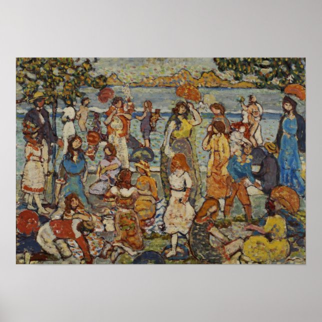 Póster Prendergast - La playa (Frente)