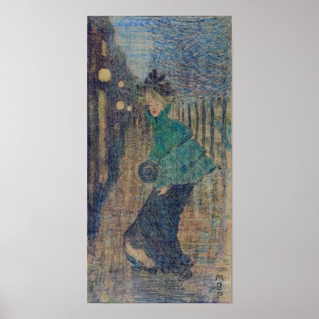 Póster Prendergast - Lady 1891 (Frente)