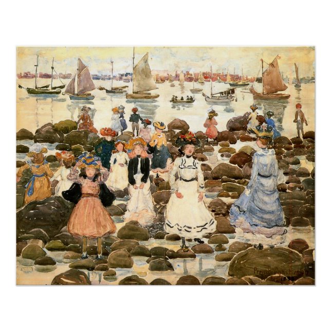 Póster Prendergast - marea baja, Beachmont, (Anverso)