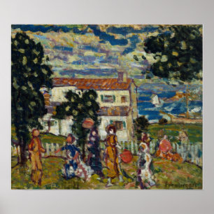 Póster Prendergast - New England Village