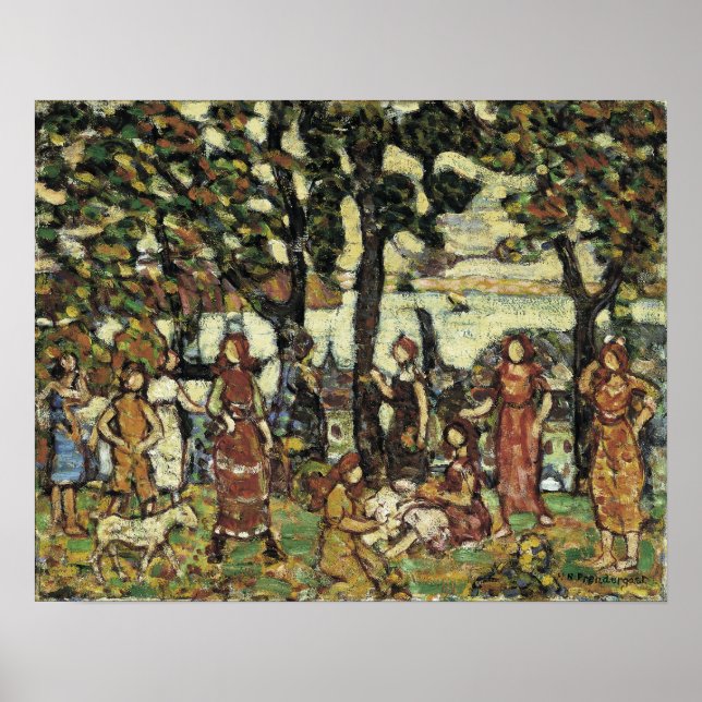 Póster Prendergast - otoño (Frente)