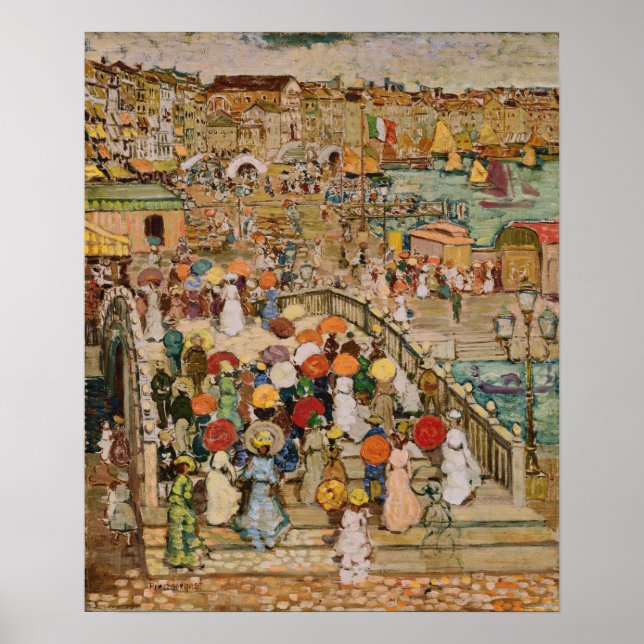 Póster Prendergast - Ponte Della Paglia (Frente)